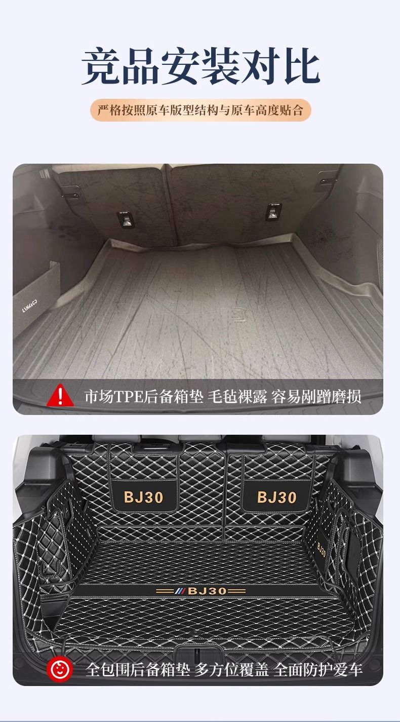 Suitable for Beijing BJ30 trunk mat surround, 24 models, 25 car accessories, modification parts, interior decoration