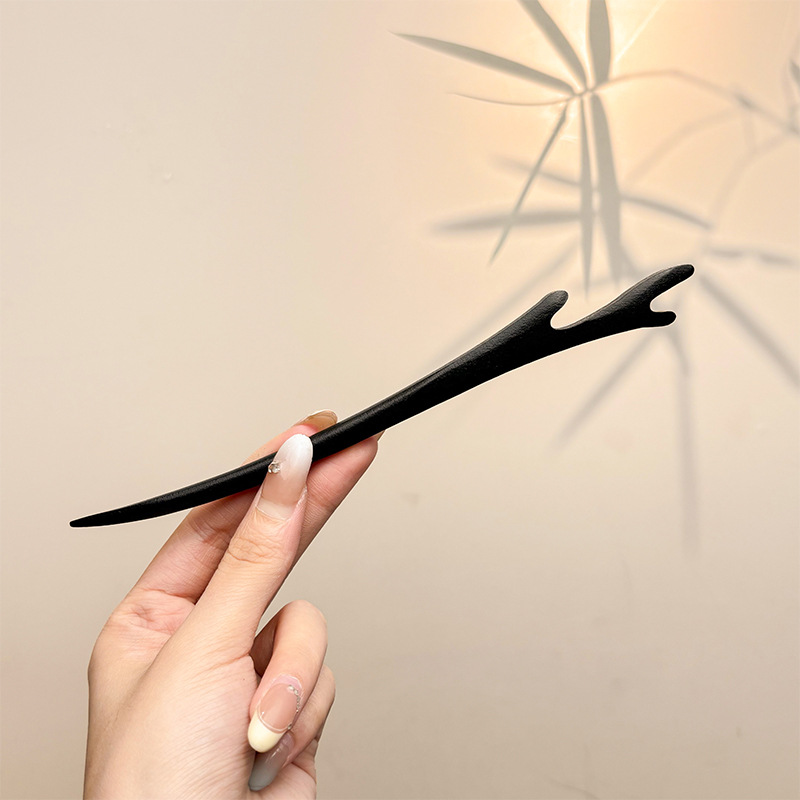 Nueva horquilla china 2025 nuevo estilo estilo antiguo horquilla mujer falda de cara de caballo de alta calidad estilo nacional horquilla de madera paso a paso horquilla tocado