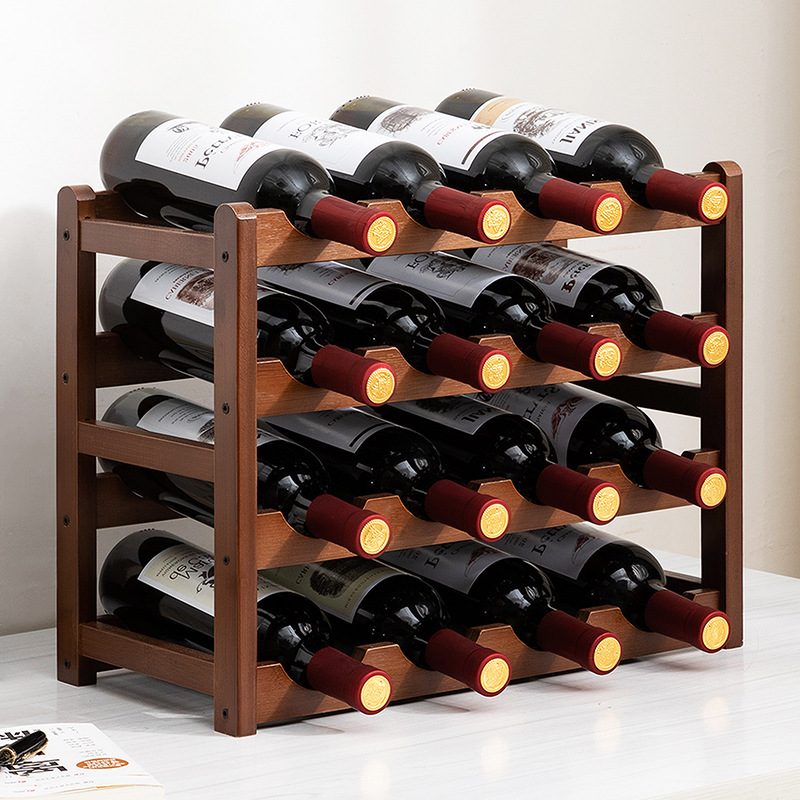 Desktop Wine Rack Living Room Wine Cabinet Ornaments Inclined Multi-Layer Household Wine Cabinet Rack Storage Rack Simple Wine Rack