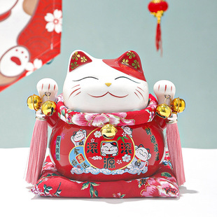 Cat Ornaments Ceramic Gifts Home Decoration Piggy Bank Living Room Home Opening Cashier Fortune Cat