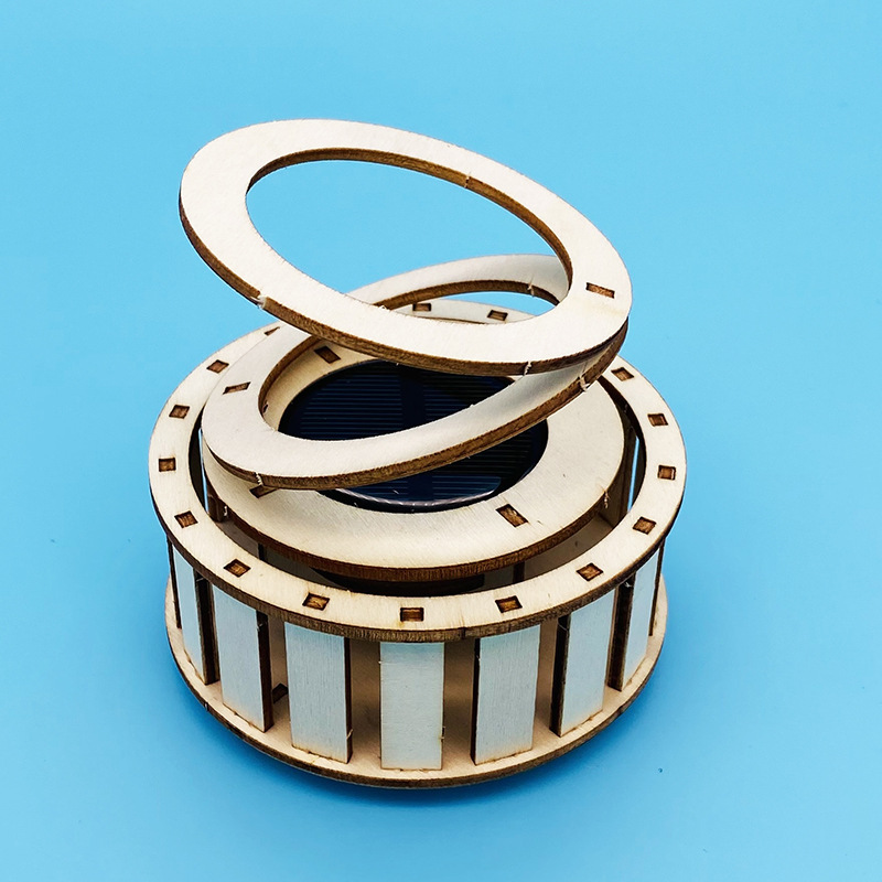 国境を越えて人気の科学教育知育玩具、木製花の手作りDIY小物製作キット、子供向け模型玩具材料パック