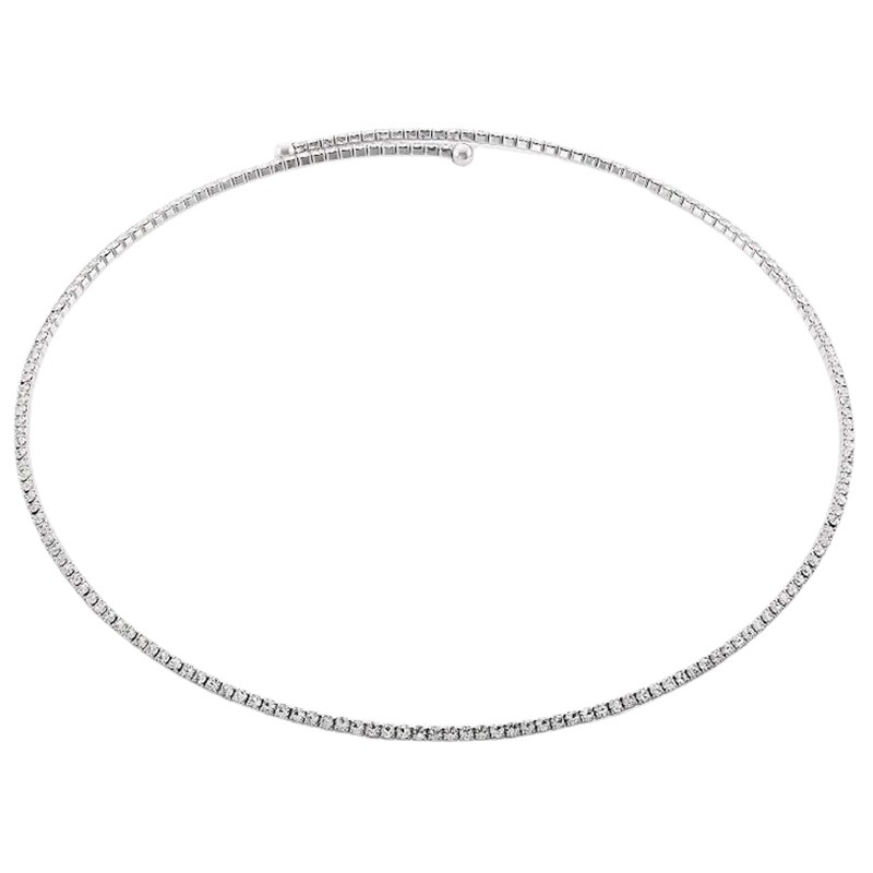 Cruz-frontera moda rhinestone collar europeo y americano sexy simple ronda clavícula cadena elegante todo-Partido joyería