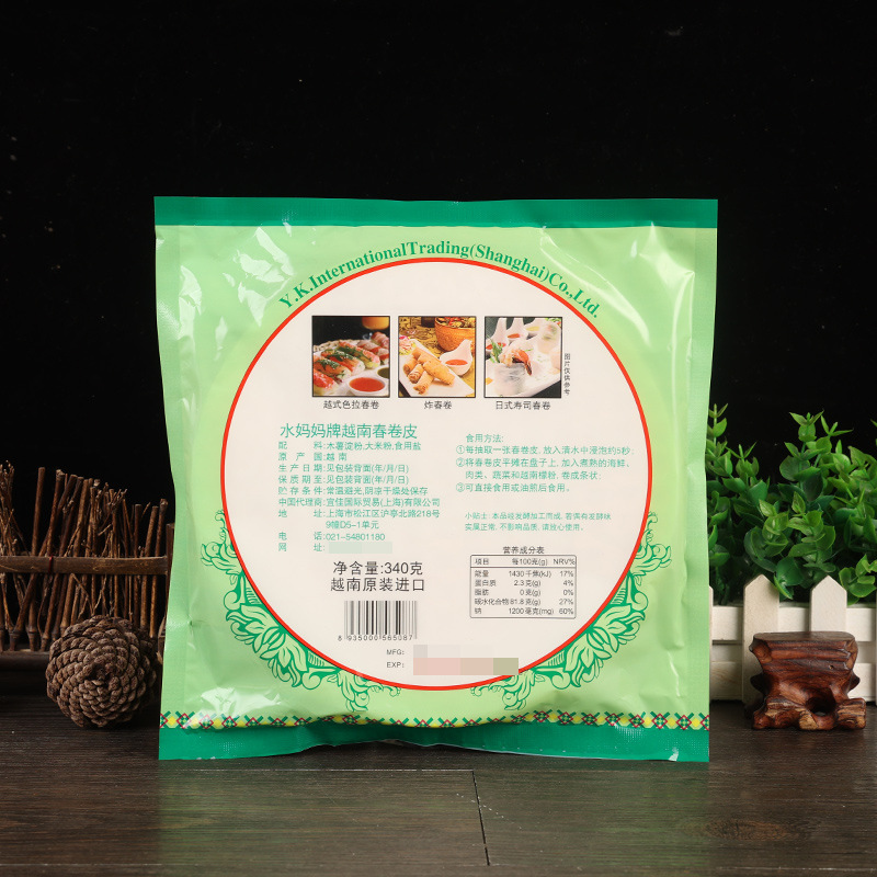 水妈妈牌越南圆形春卷皮(厚)340克2