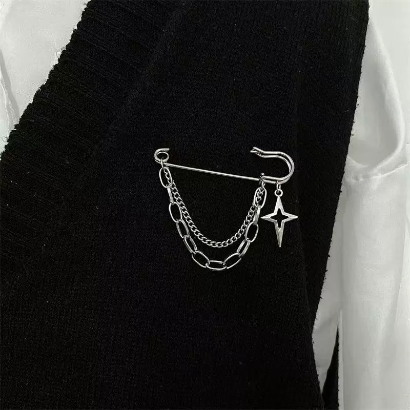 Trousers, brace, brooch, pin