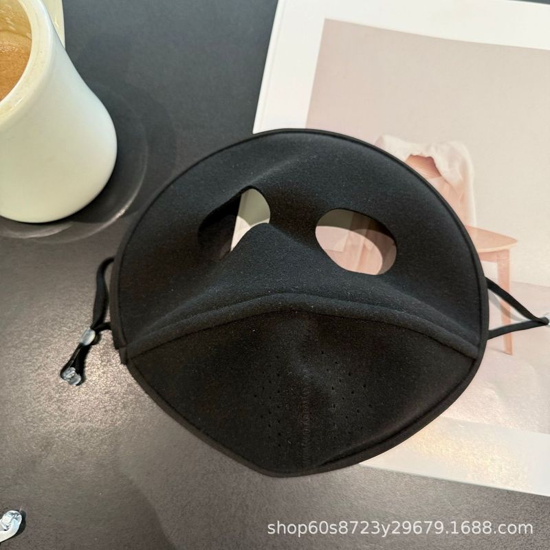新款保暖面罩全脸冬季开车骑行防风防寒防晒脸罩高颜值女澳绒口罩|undefined