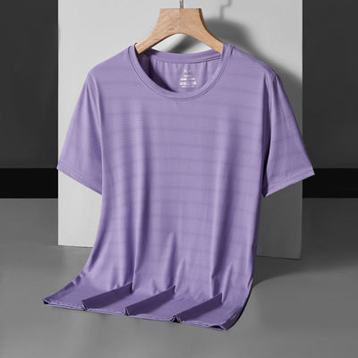 Quick drying Borneol summer High elastic Light and thin Short sleeved T-shirt outdoors motion Fast drying ventilation Sweat T-shirt
