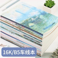 16k車線本卸売り学生用軟面仕事本横線メモ帳b 5縫合線本シンプルノート