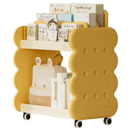 Floor-standing children's bookshelf, high load-bearing, small apartment children's bookshelf, storage rack, picture book and toy organizer, adjustable shelf