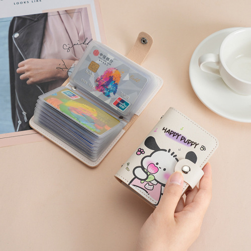 Jade Cinnamon Dog Cute Cartoon Card Holder Foreign Trade Sanrio ID Cover Multiple Card Slots Anti-Degaussing Large Capacity Wallet