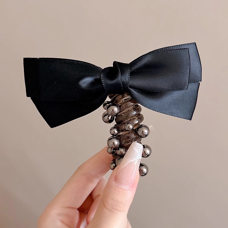 Línea telefónica con lazo, anillo para el cabello, tocado, nueva trenza de burbujas, cuerda para el cabello trenzada, alta elasticidad, sin dañar el cabello, cuerda para atar, banda de goma femenina