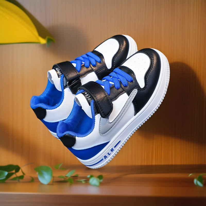 Zapatos de deporte para niños primavera y otoño nuevo estilo para niños, niños grandes, niñas, escotes bajos, niños ligeros, zapatos impermeables para estudiantes de escuela primaria