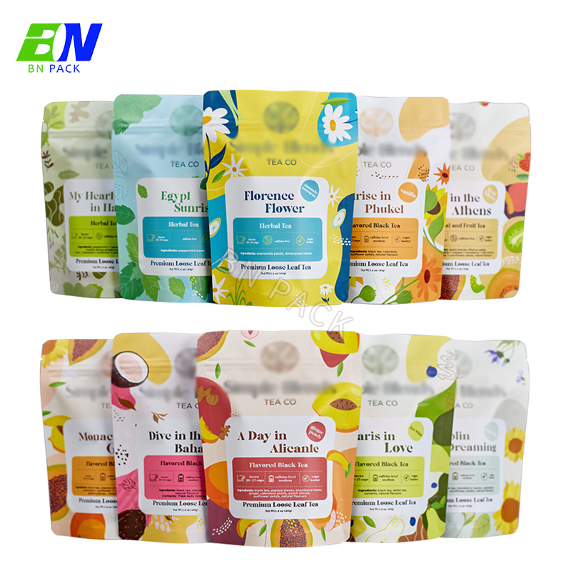 数码印刷小批量茶叶零食干果袋坚果咖啡拉链自立袋复合食品包装