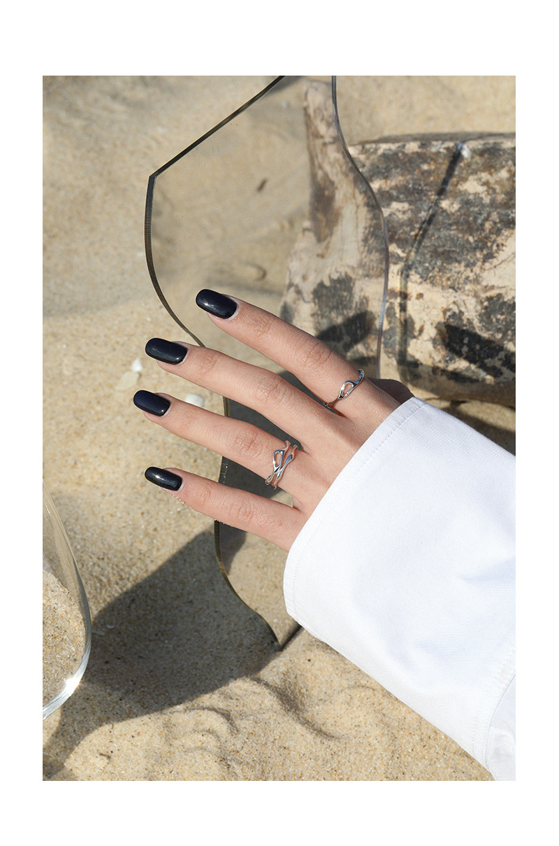 Fashion Geometric Sterling Silver Plating Open Ring 1 Piece