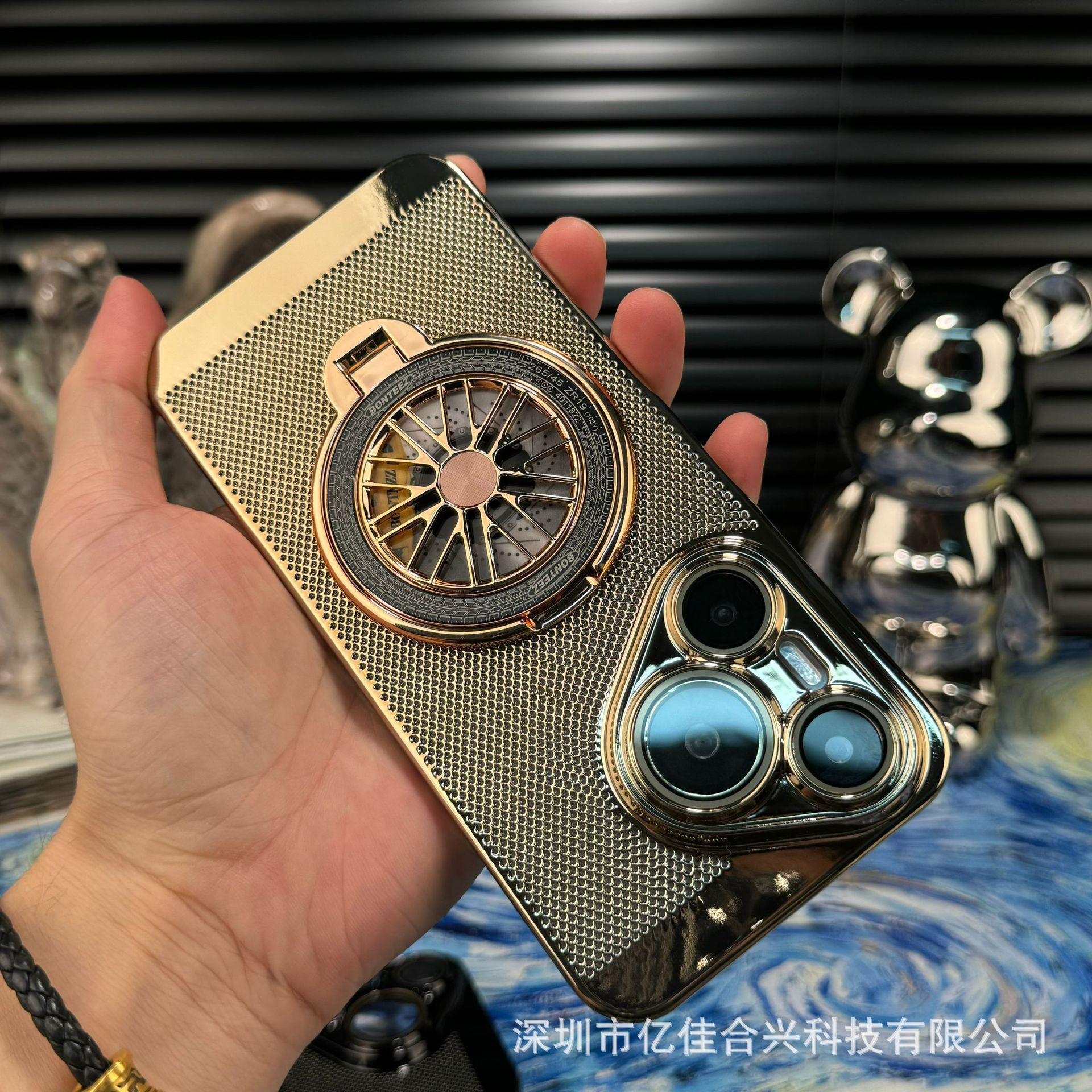 Shell de disipación de calor permeable a la atmósfera galvanizada para Huawei P70PRO caso de teléfono móvil soporte giroscópico de absorción Mate60Pro caso duro