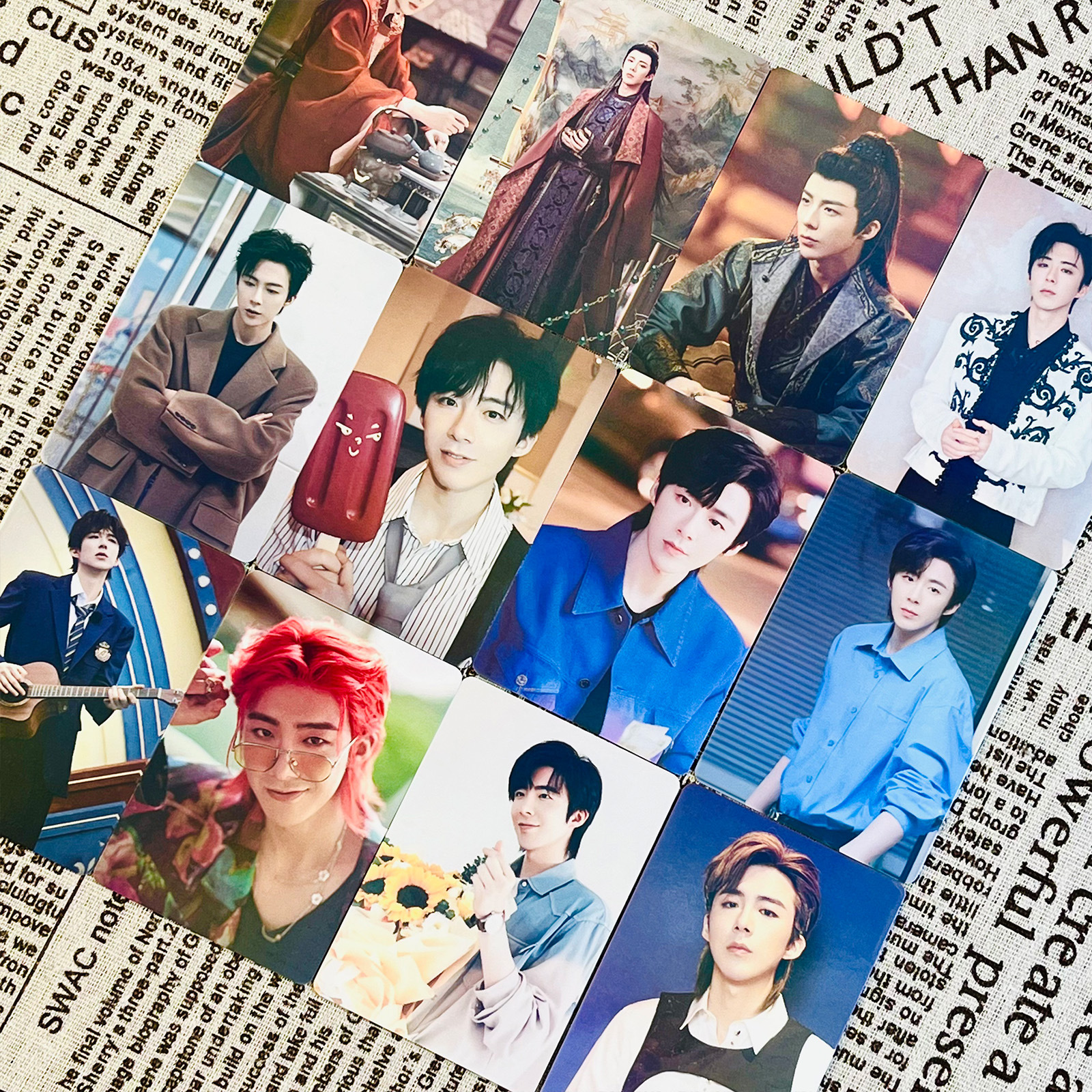 Liu Yuning One Thought Across Mountains Laser Mini Card Set of 55 Still Photos Souvenir Same as Take-Home Instant Camera LOMO Card