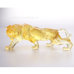Glass Figurines with Hidden Dragons and Tigers, Home Decor for Living Room, Entrance Hall, Office Decorations, Direct Supply from the Manufacturer, Glass Souvenirs