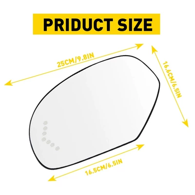 spot heated rearview mirrors, Car mirror