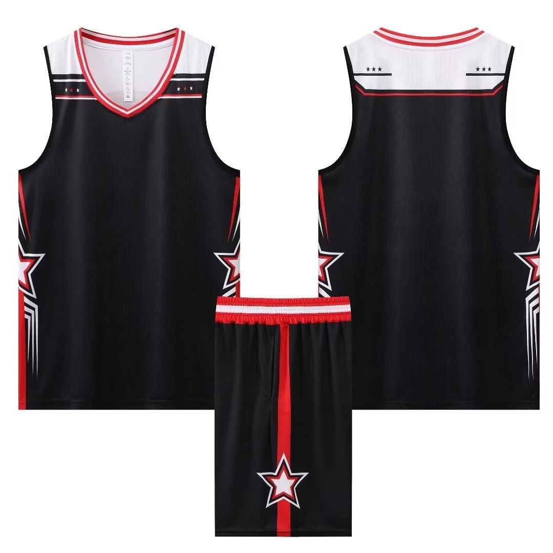 Adult Children's Basketball Suit Men's and Women's Light Board Student Competition Vest Jersey Set Logo Printing
