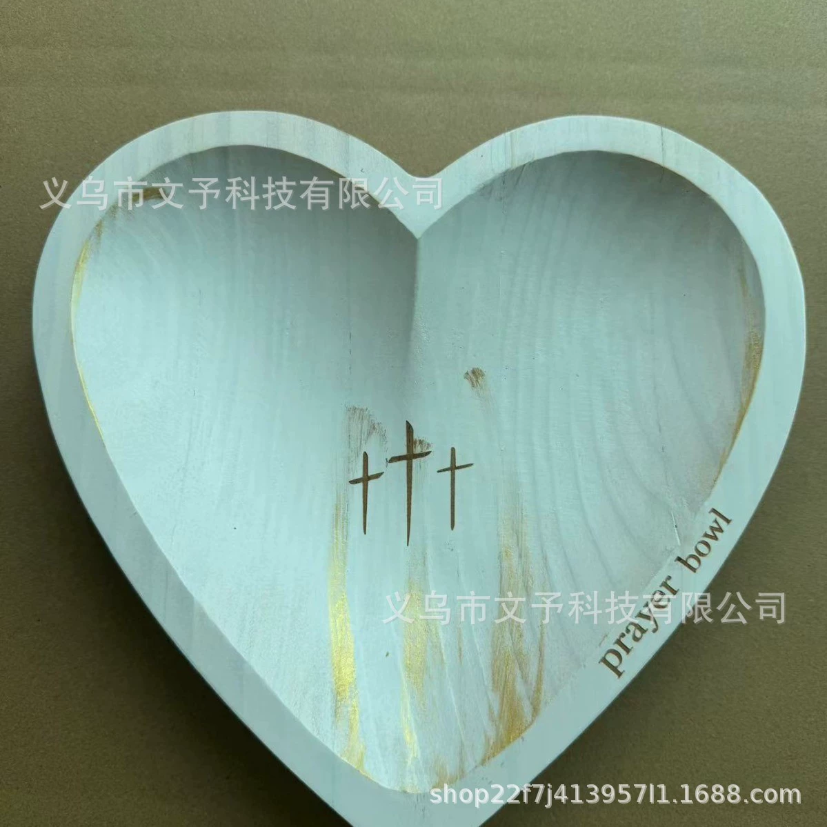 [跨境新品New Heart Prayer Bowl心祈祷碗祈祷碗祈祷 卡送人的礼物]