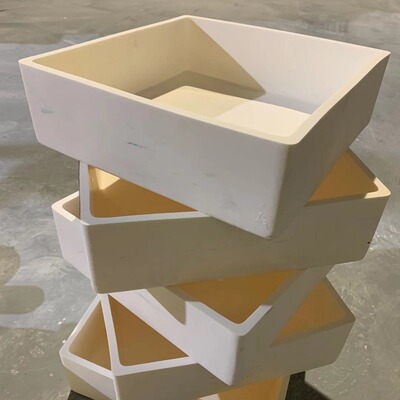 氧化鋁99瓷 規格多樣高溫瓷坩埚定制剛玉坩埚 正方形氧化鋁坩埚