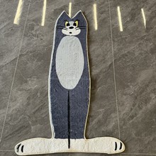 ins风卡通汤姆猫地毯趣味可爱猫和老鼠床边卧室茶几进门楼梯地垫