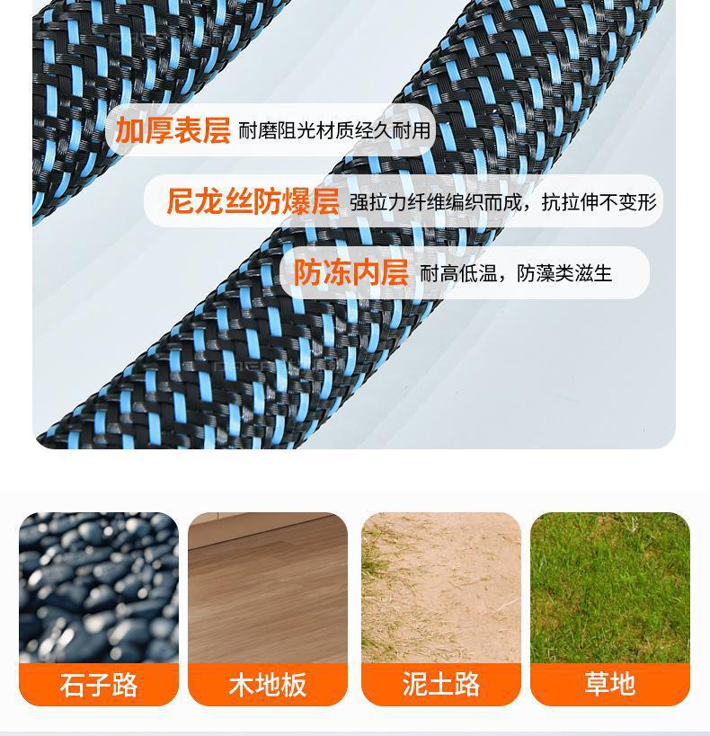 Car Wash High-Pressure Water Gun, Household Cleaning Tool, Quick-Connect, Lightweight, Anti-Aging, Anti-Tangle, Explosion-Proof, for Garden Watering