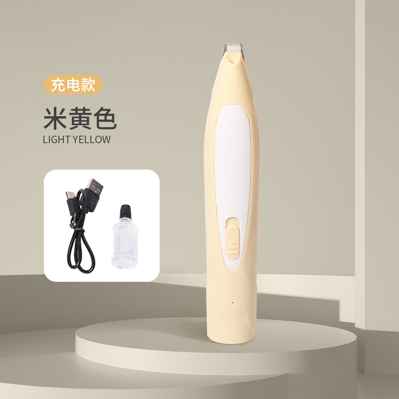 Cross-border PET Shaver gato perro afeitadora pie suministro directo de fábrica LED recargable eléctrica Clipper con luz