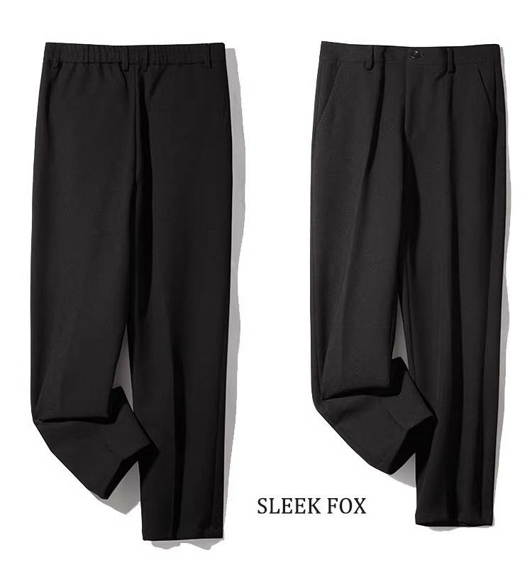 Summer Draped Thin Suit Men Loose Straight Ice Silk Trousers Plus Size Casual Light Luxury Dress Pants_mkmklike.com