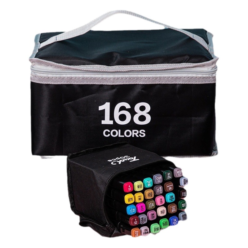 Touch a base de aceite juego de rotulador de acuarela profesional de dos cabezas para estudiantes 36/24/48/60/80/168 colores