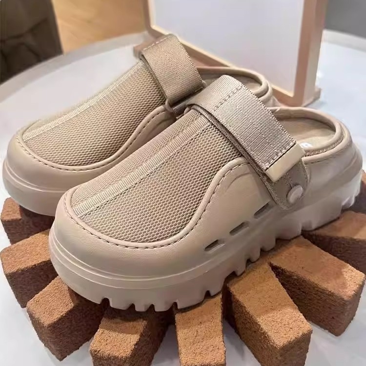 UG ~ Verano nuevo estilo para hombres y mujeres, moda, cómodo, ligero, color sólido, fondo grueso, Velcro, sandalias casuales 1166912