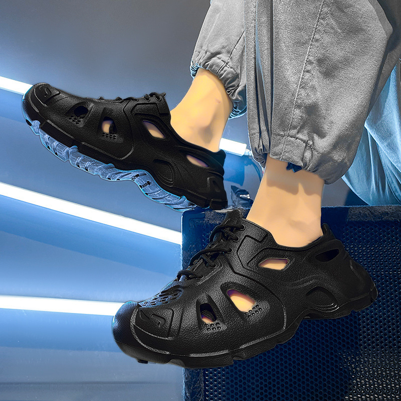 Summer Cave Shoes Outer Wear Beach Shoes Non-slip Deodorant Baotou Sports Leisure Driving Sandals Men's Outdoor Tracing Shoes