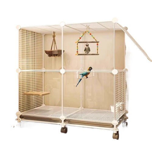 Large Home Luxury New Villa Peony Bourke's Parrot Small Painted Bunting Splash-proof Tiger Parrot Cage Starling