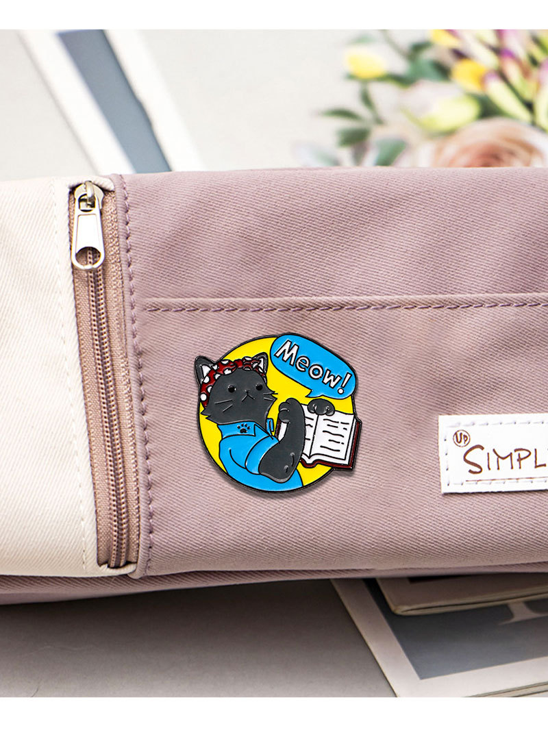 Cute Style Cute Pin Book Animal Bag Alloy Enamel Unisex Brooches