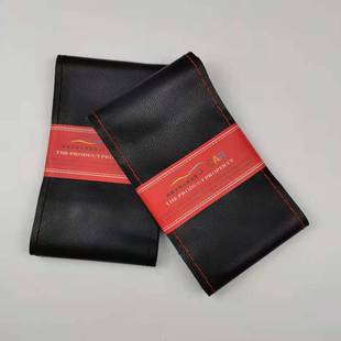 Microfiber leather hand sewing steering wheel cover four seasons universal litchi pattern non-slip wear-resistant hand sewing steering wheel cover foreign trade supply
