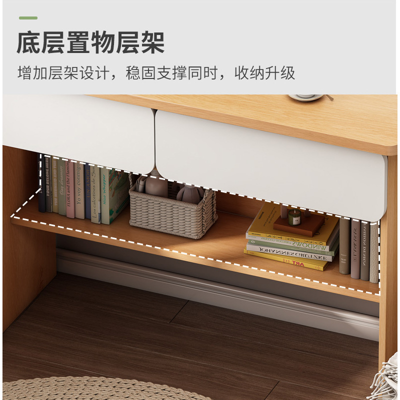 Escritorio de la computadora escritorio del hogar Escritorio de oficina con cajón simple chica moderna dormitorio estudiante Escritorio de escritura y aprendizaje