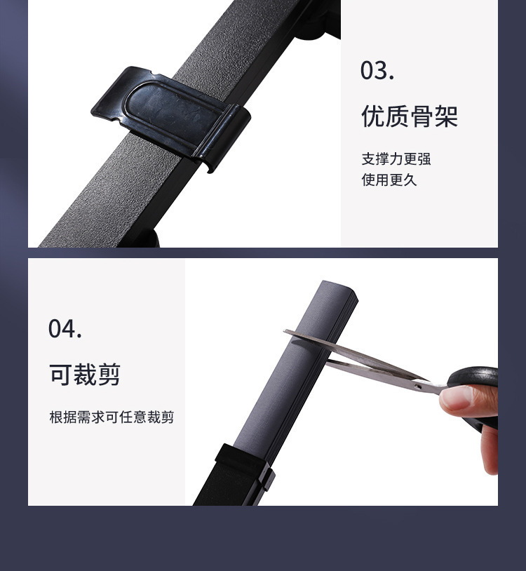 Car Sunshade, Blackout Window Curtain, Office Balcony Thermal Insulation Roller Blind, Car and Home Dual-Purpose Retractable Punch-Free