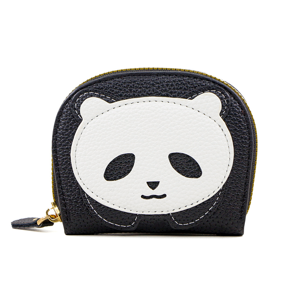 Nuevo monedero lindo panda para señoras, monedero, bolso pequeño, bolso de almacenamiento con llave creativa, bolso de moneda