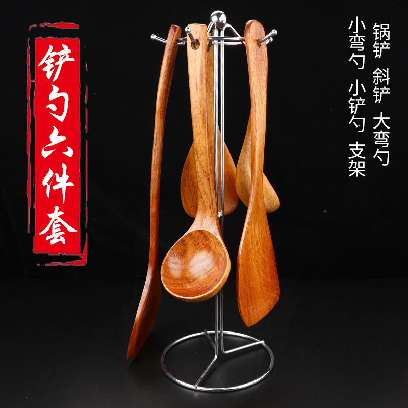 Cuchara de madera cuchara de sopa doméstica cuchara de mango largo cuchara de madera cuchara de arroz cuchara