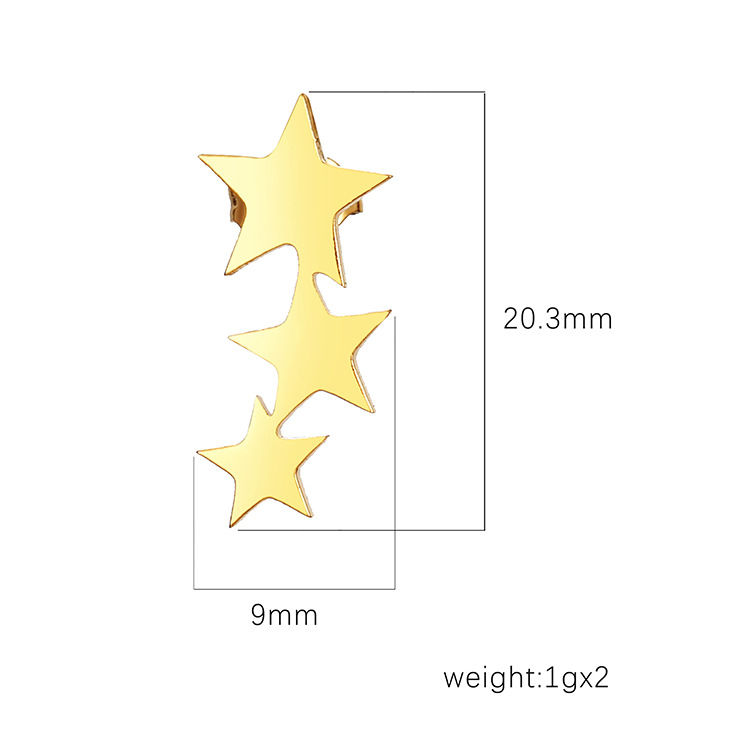 Brand fashionable trend universal earrings stainless steel for men…