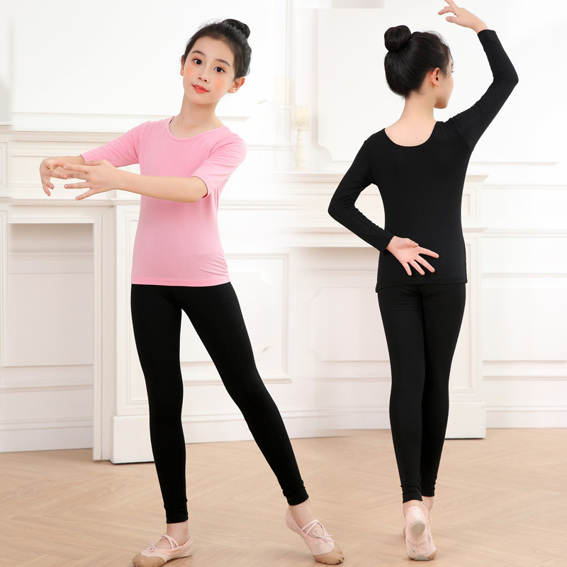 儿童舞蹈服女莫代尔形体练功服芭蕾舞现代舞蹈表演服少儿拉丁舞服