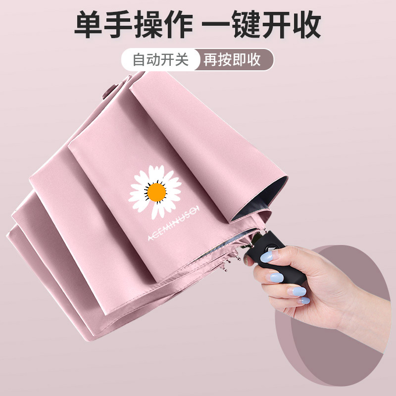 Paraguas manual, paraguas doble grande, doble uso para sol y lluvia, paraguas parasol para mujer, paraguas plegable, paraguas con revestimiento negro personalizado al por mayor