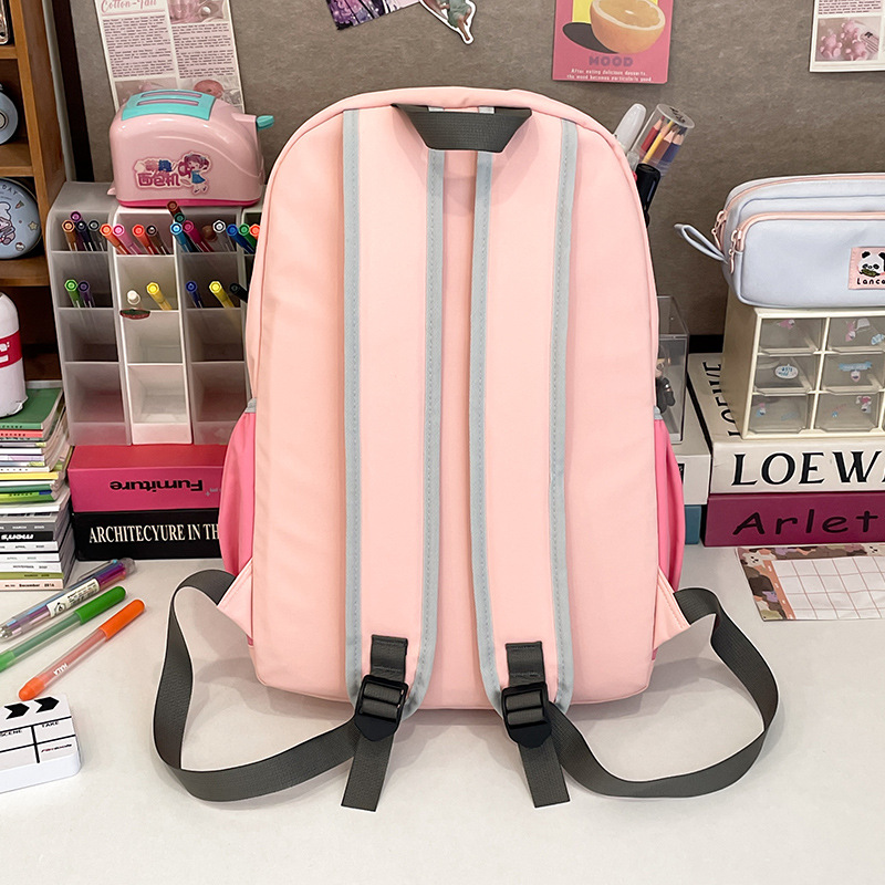 2024 nueva mochila de nailon para mujer, ocio, viaje al aire libre japonés, mochila escolar de gran capacidad para estudiantes de secundaria, mochila al por mayor
