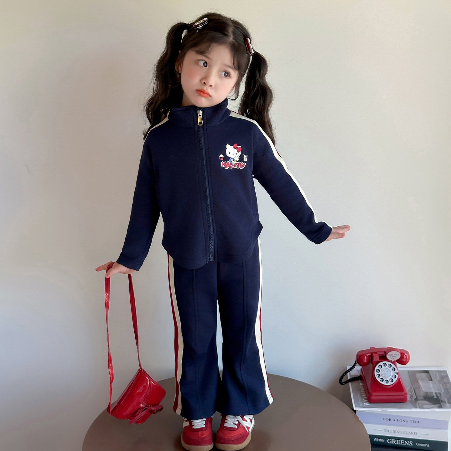 Girls' Autumn Outfit 2025 New Fashionable Children's Jacket Casual Street Style Baby Girl Spring and Autumn Sports Clothing