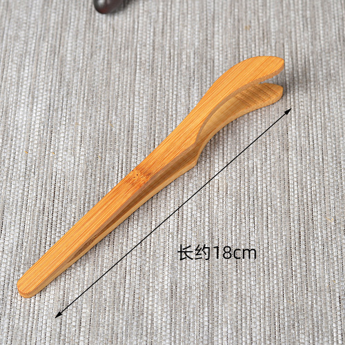 Wholesale Carbonized Bamboo Clips for Home Use, Tea Clips, Tea Ceremony Accessories, Cup Clips with Teeth, Bamboo Clips with LOGO Engraving, Direct Manufacturer Sale