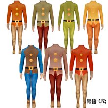 清河万圣节演出七个小矮人紧身服装 舞台狂欢cos表演套装