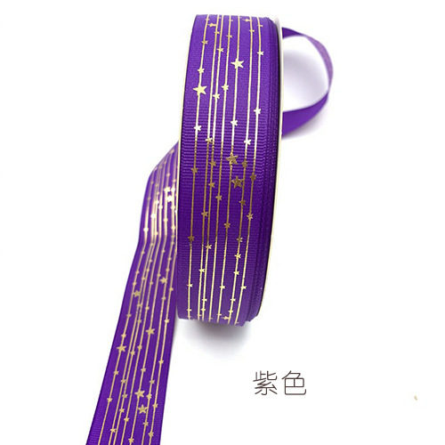 Hilo dorado cinta Star ribbon bar material de soporte cinta flor caja de regalo embalaje cinta hecha a mano al por mayor