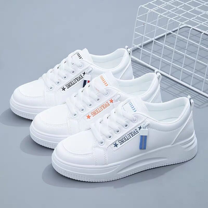 Comercio exterior al por mayor zapatos blancos de temporada 2026 para estudiantes zapatos de malla gruesa respirada delgada zapatos de surf de moda image 5
