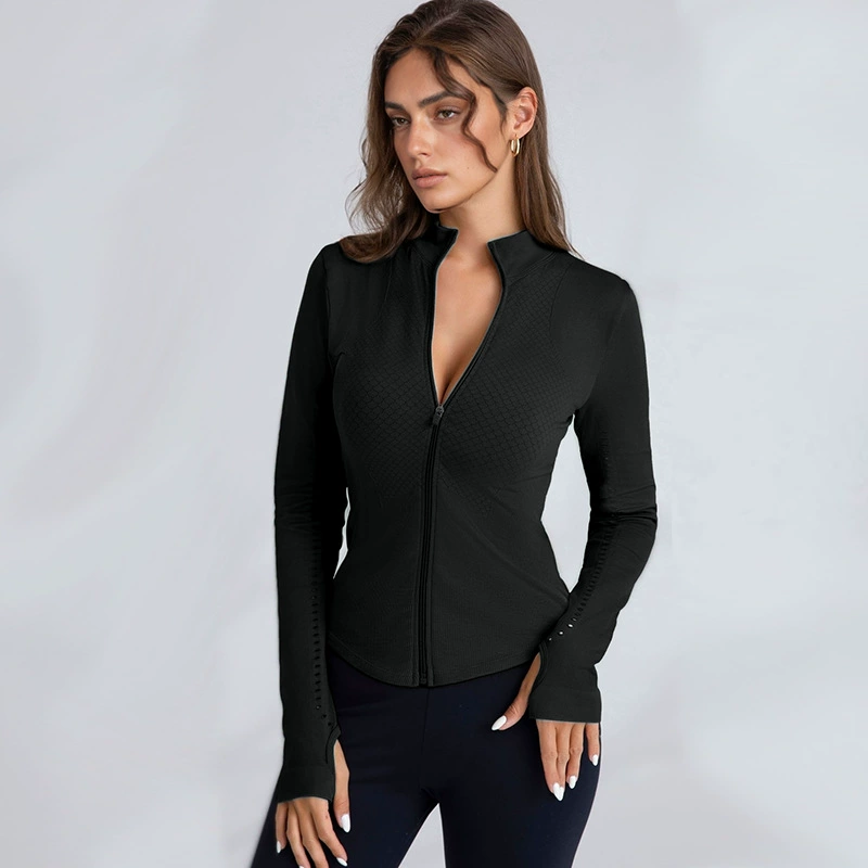 Спортивная куртка (GYM HERO) ZM‑style, slim fit, молния, для йоги и осени