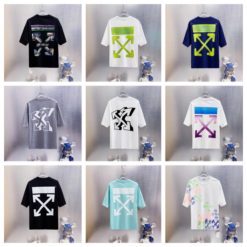 Cross-border 26SS Summer New Collection OFF-WHITE Street American Fashion Brand Vintage Simple Printed T-Shirt Collection Cross-border 26SS Summer New Collection OFF-WHITE Street American Fashion Brand Vintage Simple Printed T-Shirt Collection