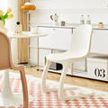 现代简约创意北欧椅子餐厅家用塑料餐椅书桌靠背洽谈休闲设计师椅